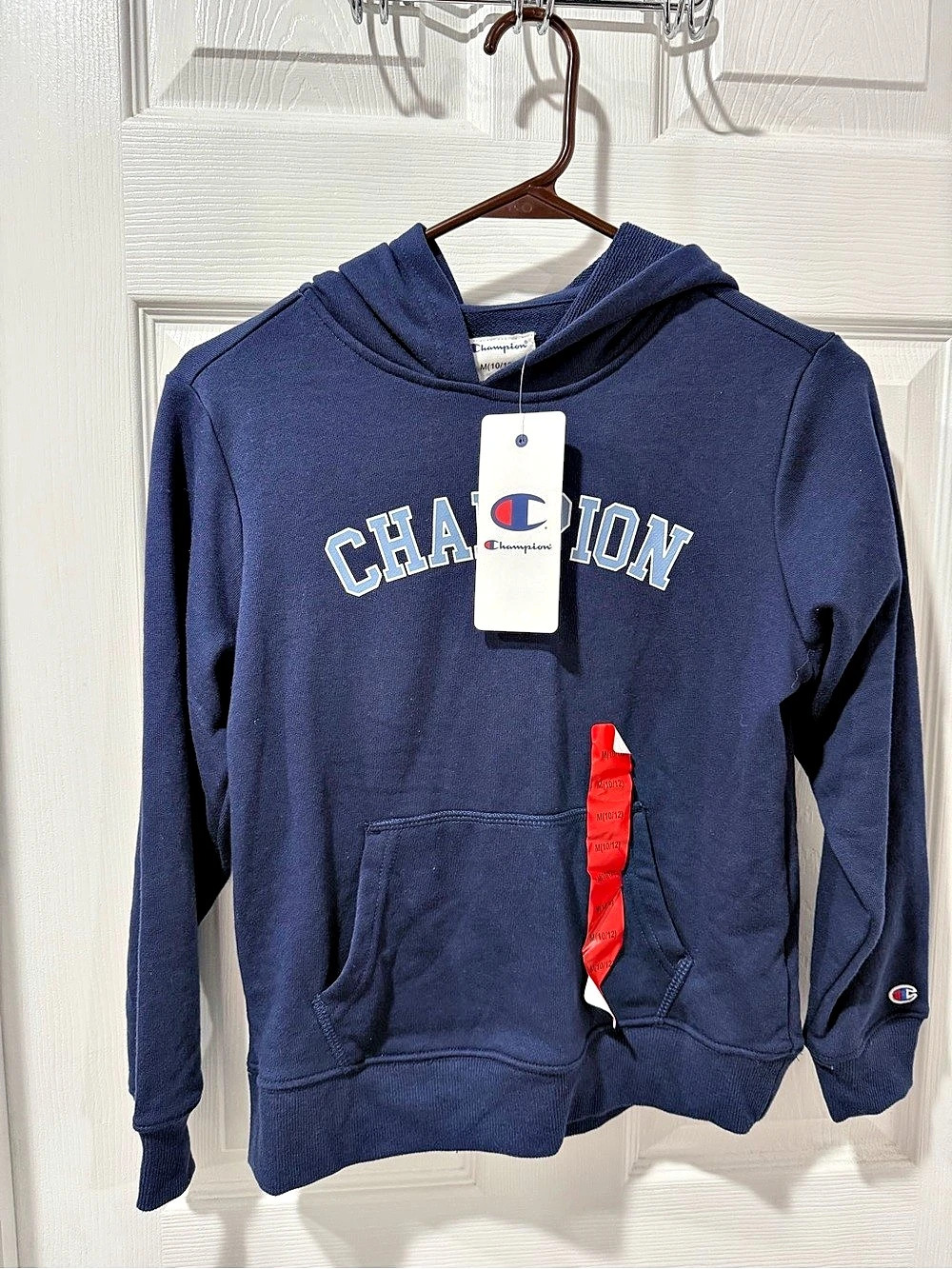 Champion Pullover Hoodie Boys Medium Blue NWT